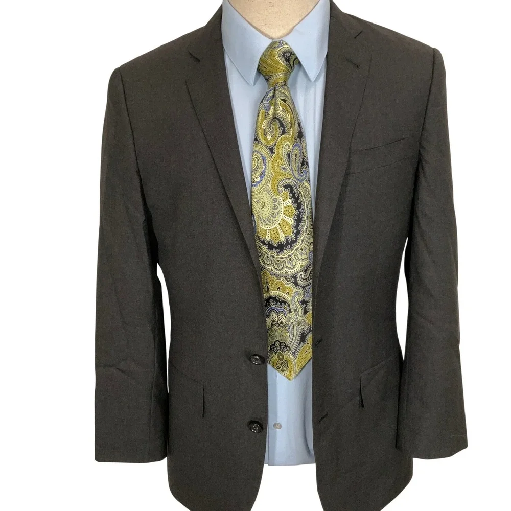 J. Crew Ludlow Blazer Men 36R Gray Loro Piana ‎ Italian Wool Super 120s Jacket